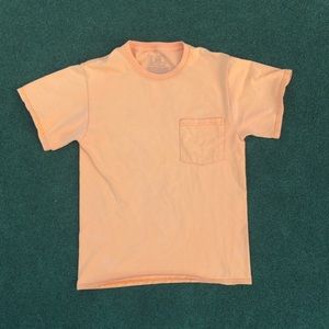 Orange t-shirt with pocket